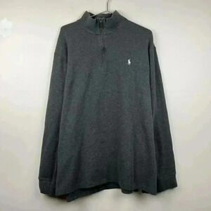 Polo Ralph Lauren Zip-Up Sweatshirt – Estate Rib – Gray  XXL